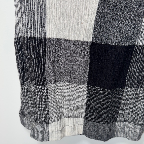 Tucker + Tate Black and White Plaid Kids Shirt with Pink Trim - Picture 9 of 12